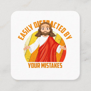 Rolig Jesus Fyrkantigt Visitkort