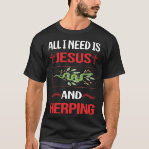 Rolig Jesus Herping Herpetolog Herpetologi Herp T Shirt
