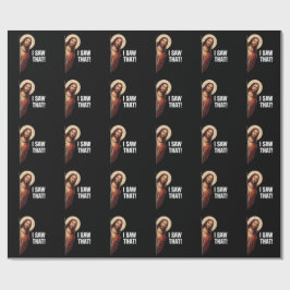 Rolig Jesus "Jag Såg Det" Kristet meme-design Presentpapper