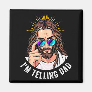 Rolig Jesus Jag Säger Pappa Magnet