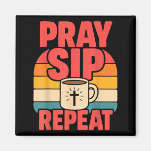 Rolig Jesus Kaffe Kristet Tro Magnet
