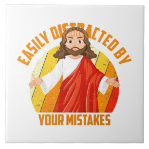 Rolig Jesus Kakelplatta