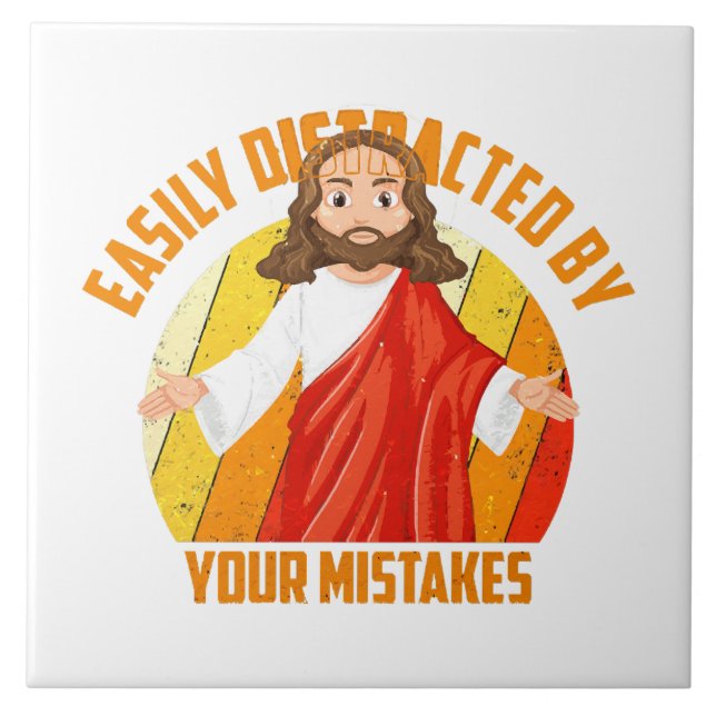 Rolig Jesus Kakelplatta (Framsidan)