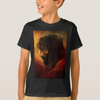 Rolig Jesus Kristus Med Törnkrans Grafik T Shirt
