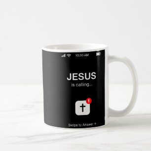 Rolig Jesus Ropar Kristet Religiöst Skämt G Kaffemugg