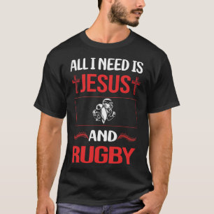 Rolig Jesus Rugby T Shirt