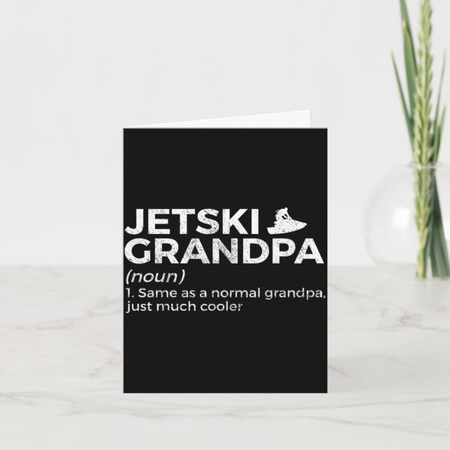 Rolig jetski farfar definition jet skiing  kort (Framsida)