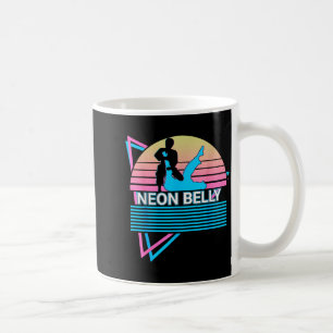 Rolig Jiu Jitsu Bjj Retro Neon Buk Kaffemugg