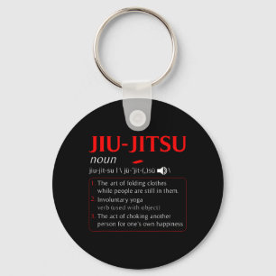 Rolig Jiu Jitsu-definition Brasiliansk BJJ MMA Nyckelring