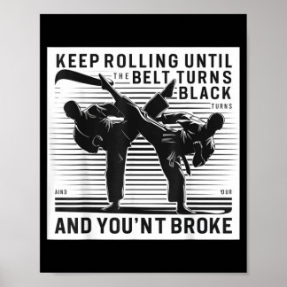Rolig Jiu Jitsu-design män kvinnor barn brasilians Poster