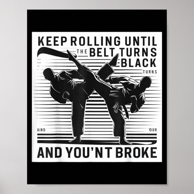 Rolig Jiu Jitsu-design män kvinnor barn brasilians Poster (Framsidan)