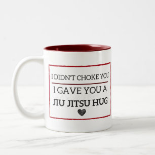 Rolig Jiu Jitsu krammugg Två-Tonad Mugg