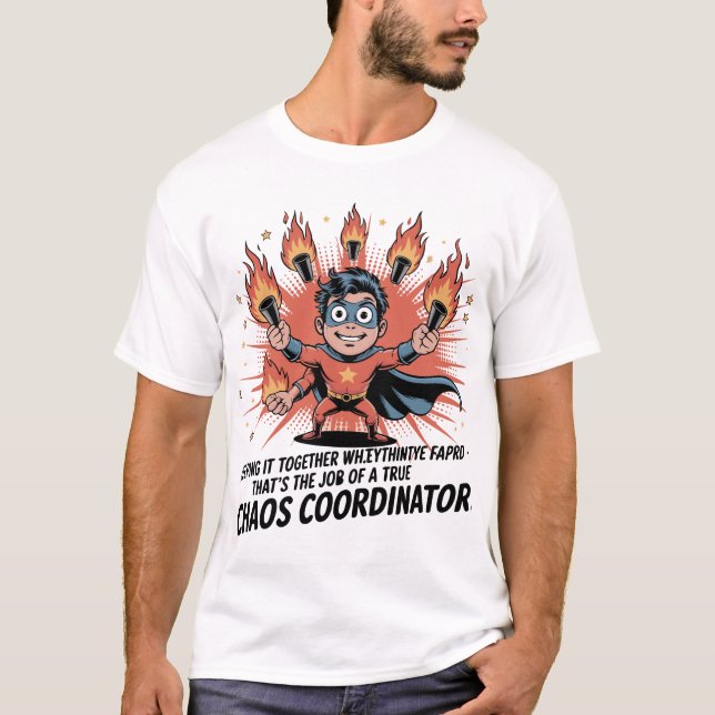 Rolig Jobb & Livscitat Design T Shirt (Framsida)