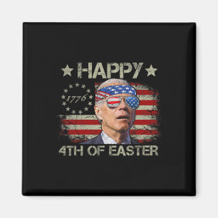 Rolig Joe Biden 4 juli Glad 4 påsken USA Magnet