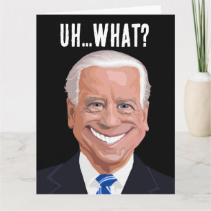 ROLIG JOE BIDEN FÖRVIRRAD FÖDELSEDAGSKORT NÄR SOM KORT