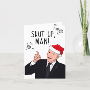 Rolig Joe Biden jul: Håll Käften Man Kort