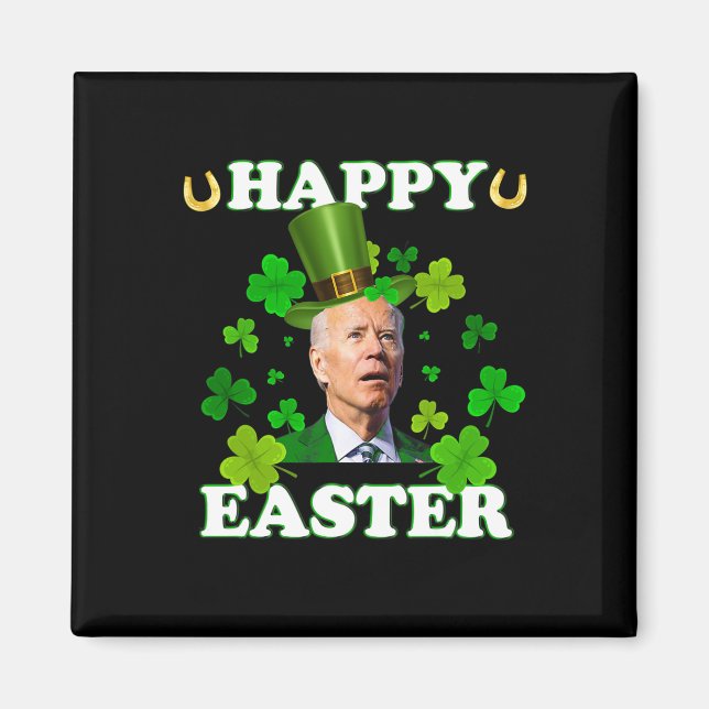 Rolig Joe Biden Påsk Förvirrad St Patricks Day  Magnet (Framsidan)
