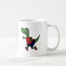 Rolig jogga Trex Dinosaur Kaffemugg