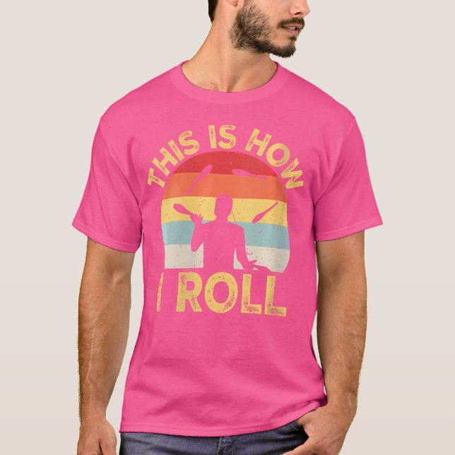 Rolig jonglerande jonglör t shirt (Framsida)