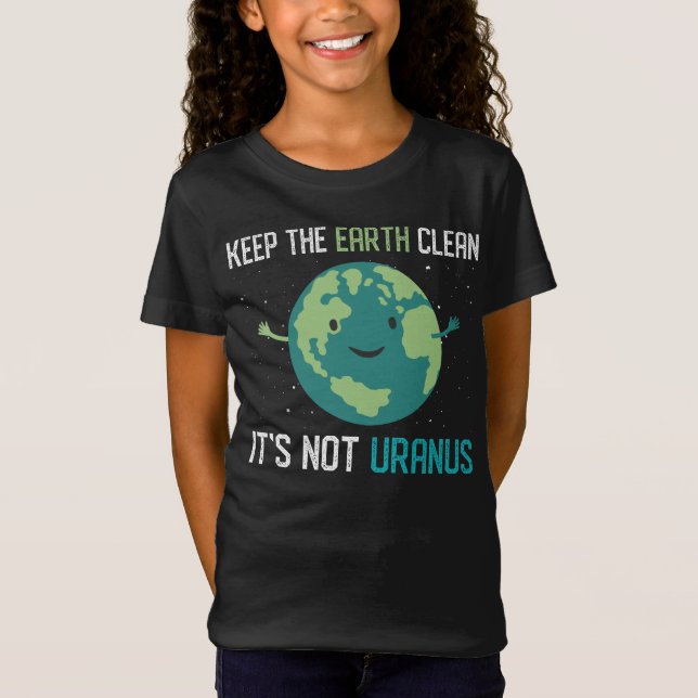 Rolig jorddagklimatförändring räddade planeten t shirt (Framsida)