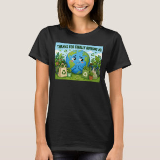 Rolig Jordens dag Planet Ekologisk Grafik T Shirt
