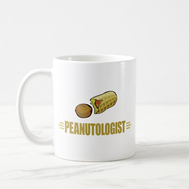 Rolig jordnöt kaffemugg (Vänster)