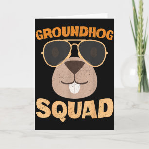 Rolig jordsvinsskvad Happy Groundhog Day 2025 _1 Kort