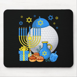 Rolig judisk golfboll menorah Glad Hanukkah Chan Musmatta