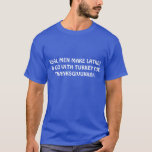 ROLIG JUDISK MATSKJORTA FÖR THANKSGIVUKKAH T-SHIRT<br><div class="desc">DETTA GÖR DEN VERKLIGA MANAR LATKES FÖR ATT GÅ MED TURKIET FÖR THANKSGIVUKKAH ÄR EN JUDISK SPECIELL SKJORTA 2013 FÖR AMERIKAN. EN VILKEN UNDERBARA HANUKKAH GÅVA FÖR VÅR GRABB.</div>
