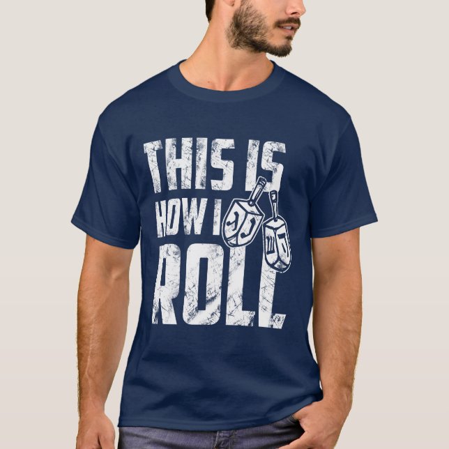 Rolig judisk skjorta för Dreidel Hanukkah Chanukah T Shirt (Framsida)
