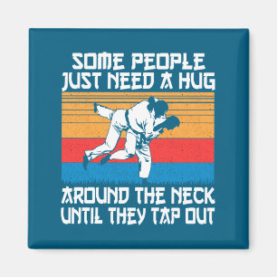 Rolig Judo Jiu Jitsu Kampsport Humor  Magnet