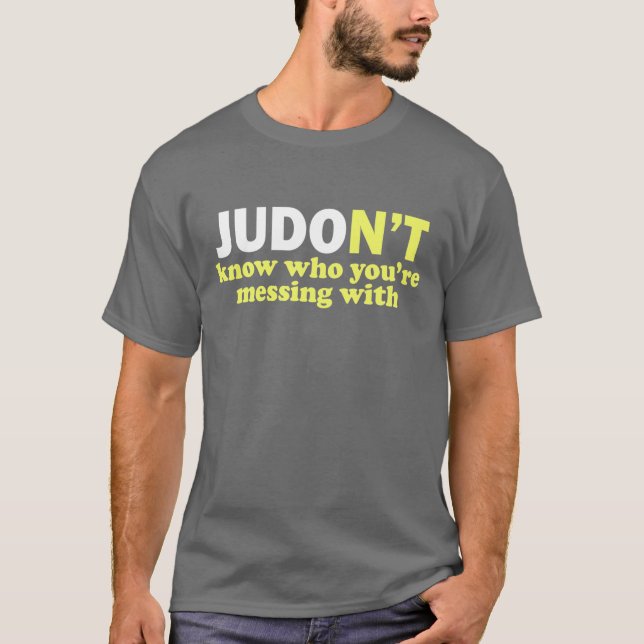 Rolig judoskjorta t-shirt (Framsida)