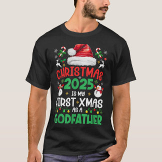 Rolig jul 2025 är min första Xmas som gudfar T Shirt
