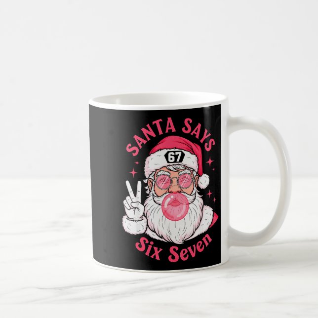 Rolig jul 67 Meme Hjärnförfall Tomte Julafton Kaffemugg (Höger)