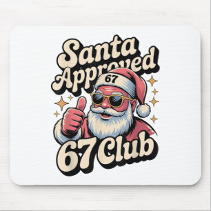 Rolig jul 67 meme - Retro Santa Godkänd 67 Musmatta