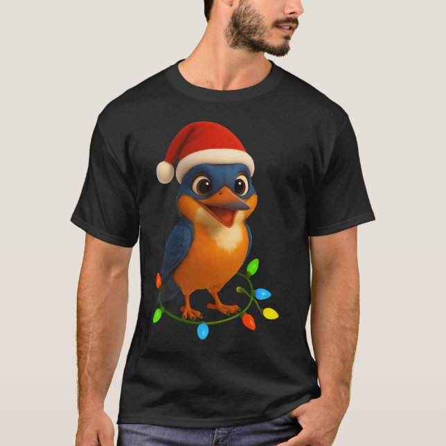 Rolig Jul Abborre Fiske T Shirt (Framsida)