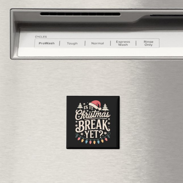 Rolig jul Är det julledigt än lärare Magnet (In Situ (Dishwasher))
