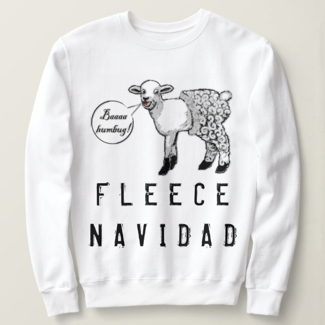 Rolig jul Bah Humbug T-shirt (Design framsida)