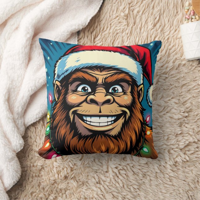 Rolig jul Bigfoot   Kudde (Filt)