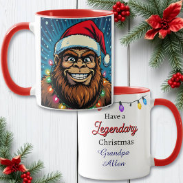 Rolig jul Bigfoot Personlig Mugg