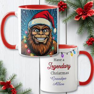 Rolig jul Bigfoot Personlig Mugg