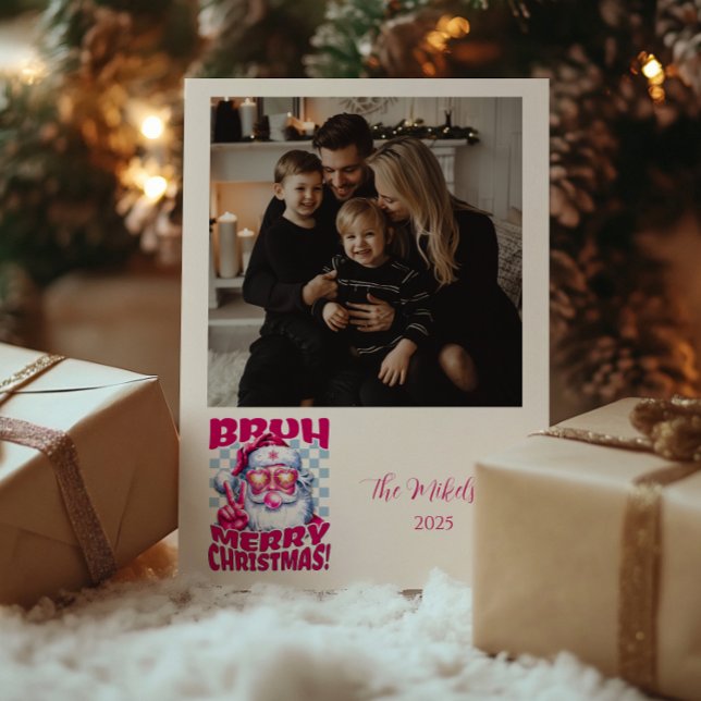 Rolig Jul-bild Bruh God Jul Julkort (Skapare uppladdad)