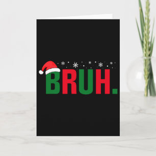 Rolig jul Bror Xmas killar män kvinnor - Bror Kort