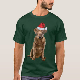 Rolig jul-chihuahua Chesapeake Bay Retriever T Shirt