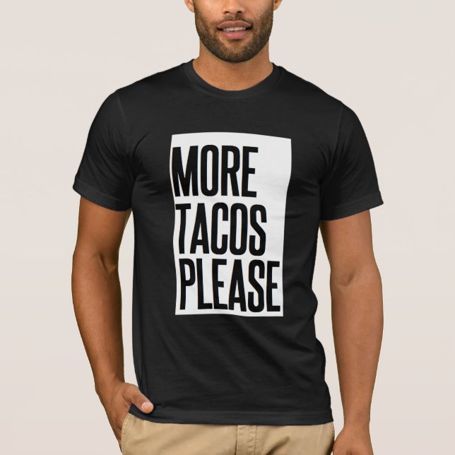 Rolig jul Feliz Navidad som mer Tacos behar T Shirt (Framsida)