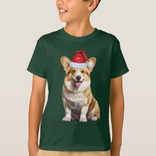 Rolig jul för barn som älskar welsh corgi hund t shirt