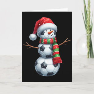 Rolig jul fotboll Bylls Snöman Kort