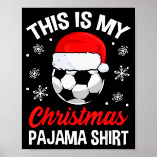 Rolig jul fotbollskläder Pajamas Pj Outfit Män W Poster