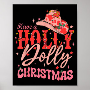 Rolig jul Ha en jul med hyllning jolly Cowgi Poster