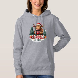 Rolig jul Highland Ko Vintage Holiday Citat T Shirt